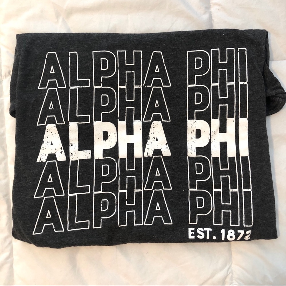 Alpha Phi Repeating T Shirt